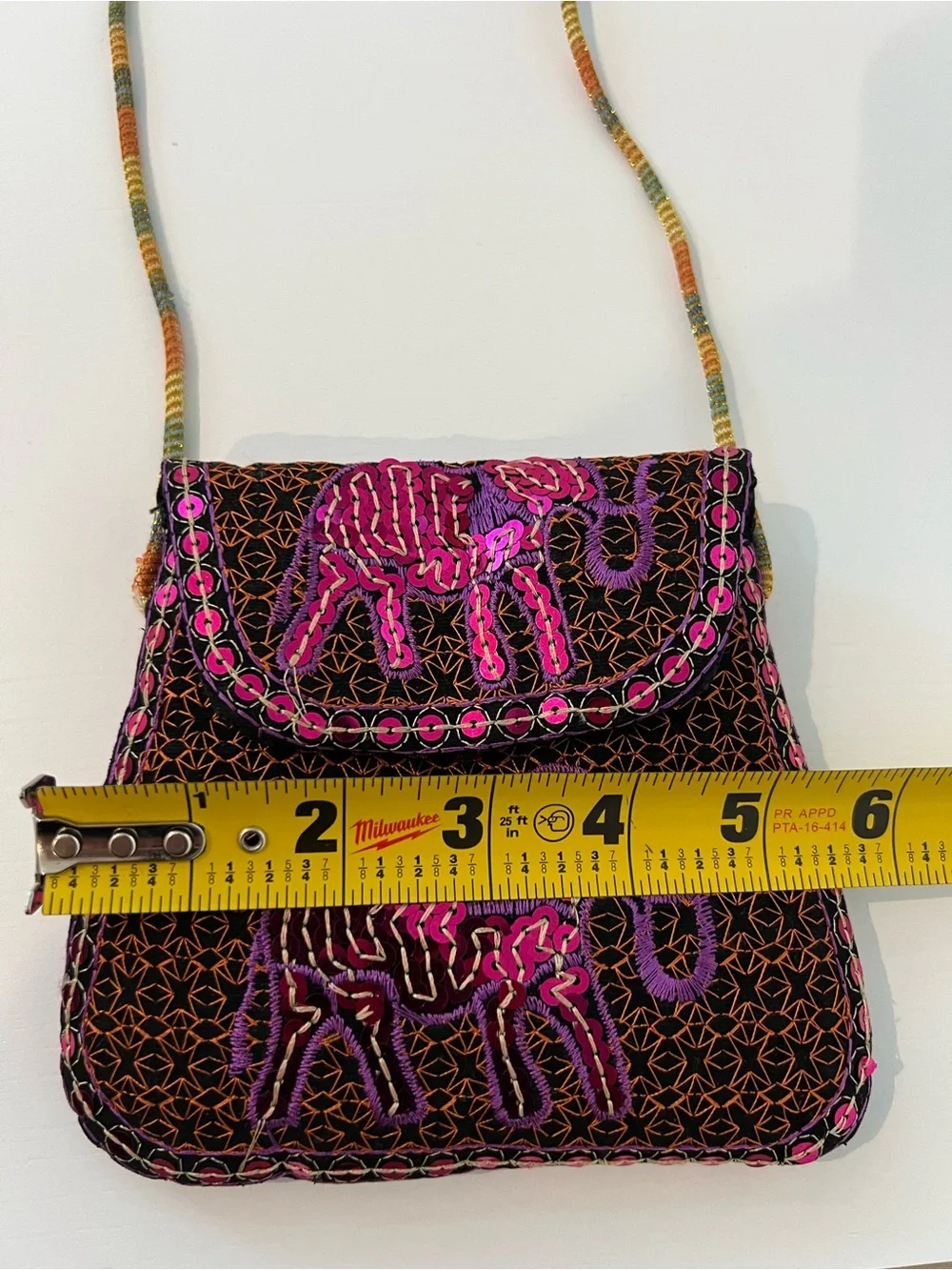 New Hand Made Crossbody Elephant Bag from Thailand